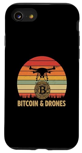 Drohne Bitcoins Kunst Aerial Innovation Flugansicht Bitcoin Hülle für iPhone SE (2020) / 7 / 8 von Satoshis Fashion: The Bitcoin only Store