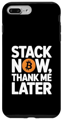 Jetzt stapeln Danke mir später Crypto Bitcoin Investor Crypto Hülle für iPhone 7 Plus/8 Plus von Sats Stacker Threads