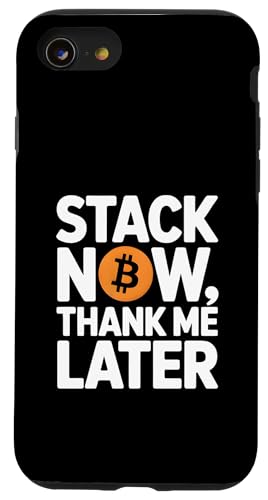 Jetzt stapeln Danke mir später Crypto Bitcoin Investor Crypto Hülle für iPhone SE (2020) / 7 / 8 von Sats Stacker Threads