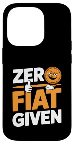 Krypto ohne Fiat, Bitcoin, Meme, Krypto-Blockchain Hülle für iPhone 14 Pro von Sats Stacker Threads
