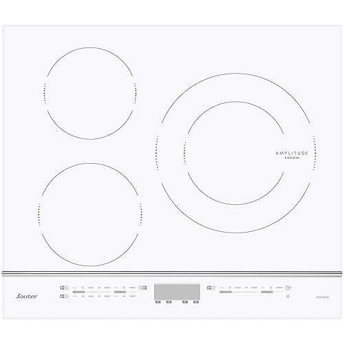 Sauter Elektro-Kochfeld Induktion SPI4360W Weiß Platte (Einbaumodell, Induktion, Glaskeramik, weiß, Berührleiste vorne) von Sauter