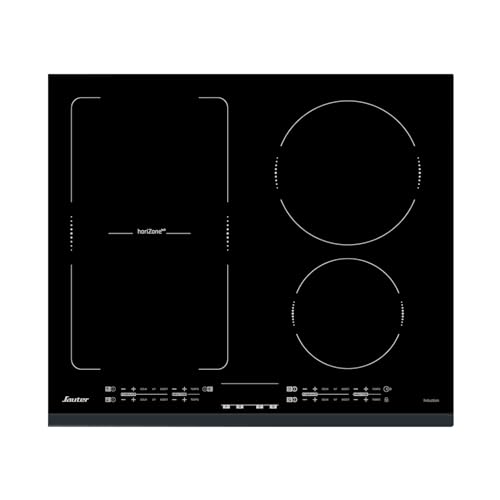 Sauter SPI4664B Einbau-Kochfeld (Induktion, Glaskeramik, schwarz, Touch-Bedienelemente, 50/60 Hz) von Sauter