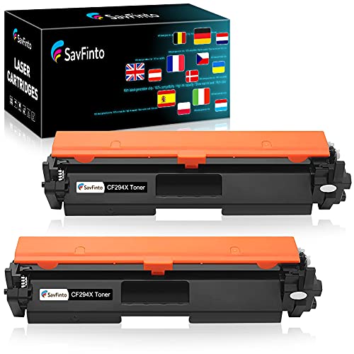SavFinto 94X Kompatibler Toner Ersatz für HP CF294X CF294A 94A 94X Kompatibel für HP Laserjet Pro M118dw MFP M148dw M148fdw M149fdw (2 Schwarz) von SavFinto