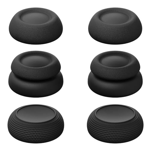 Savage Raven by Skull & Co. Skin, CQC und FPS Daumengriff-Set Joystick-Kappe Analog-Stick-Kappe für Playstation Portal - Schwarz, 3 Paare(6Stk) von Savage Raven