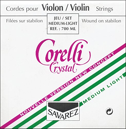 Corelli Violin Saiten Crystal Satz mit Schlinge Light 700ML von Savarez