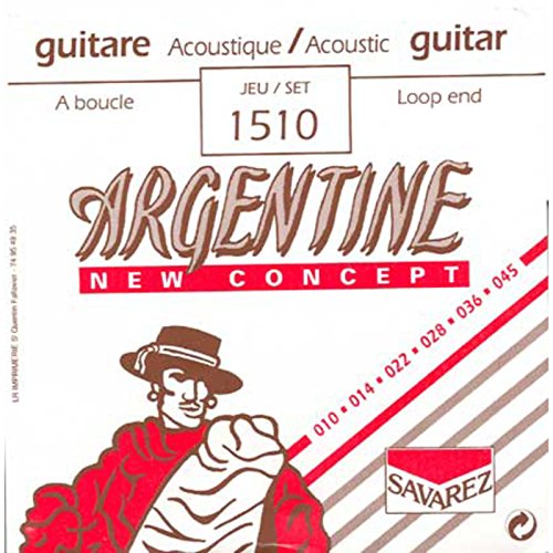 Savarez 1510 Loop End Argentine Guitar Strings 010/045, Extra Light mit Schlinge von Savarez