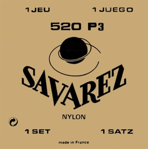 Savarez 655867 - Hochspannungssaiten, rotes Nylon, silberne Basssaiten von Savarez