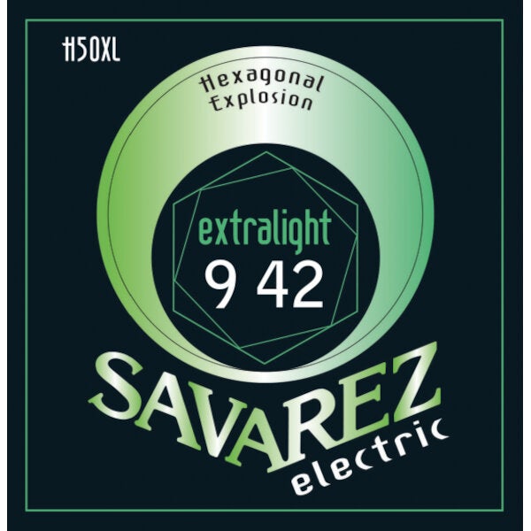 Savarez Hexagonal Explosion H50XL Extra Light 009 - 042 Electric Guitar Strings von Savarez