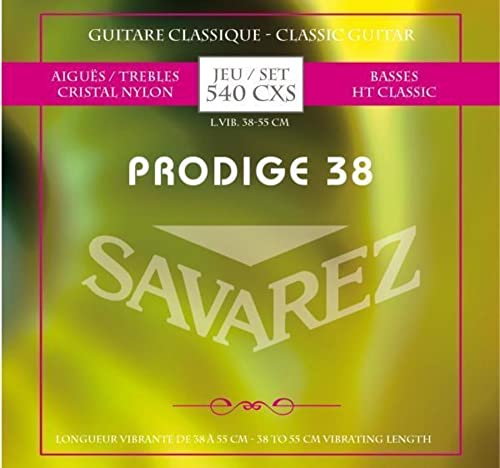 Savarez Klassikgitarre-Saiten Prodige 38 1/8-3/4 Grösse 1/8-1/2 Nylon 540CXS von Savarez