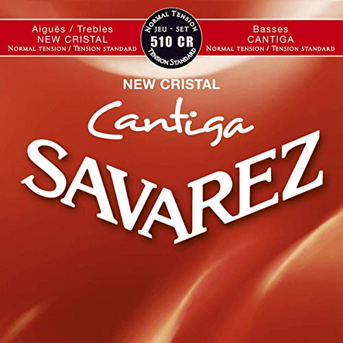Savarez Saiten für Klassische Gitarre, New Cristal Cantiga 510CR standard tension red - Satz von Savarez