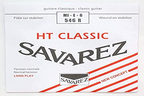 Savarez Saiten für klassische Gitarre Alliance HT Classic 546R Einzelsaite E6w Standard, passend für Saitensatz 540R, 540RH, 540CR von Savarez