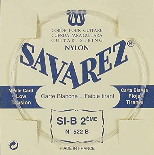 Savarez Saiten für klassische Gitarre Traditional Concert 522B Einzelsaiten - Si2 tief - geeignet für 520B von Savarez