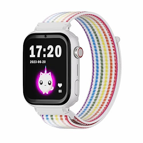 SaveFamily SaveWatch Plus 4G. Smartwatch für Kinder. Anruf, Video, Face ID, Anpassbare Bänder, UltraSlim, Hintergrundbilder, Musik, Bluetooth, App Store (Unicorn) von SaveFamily