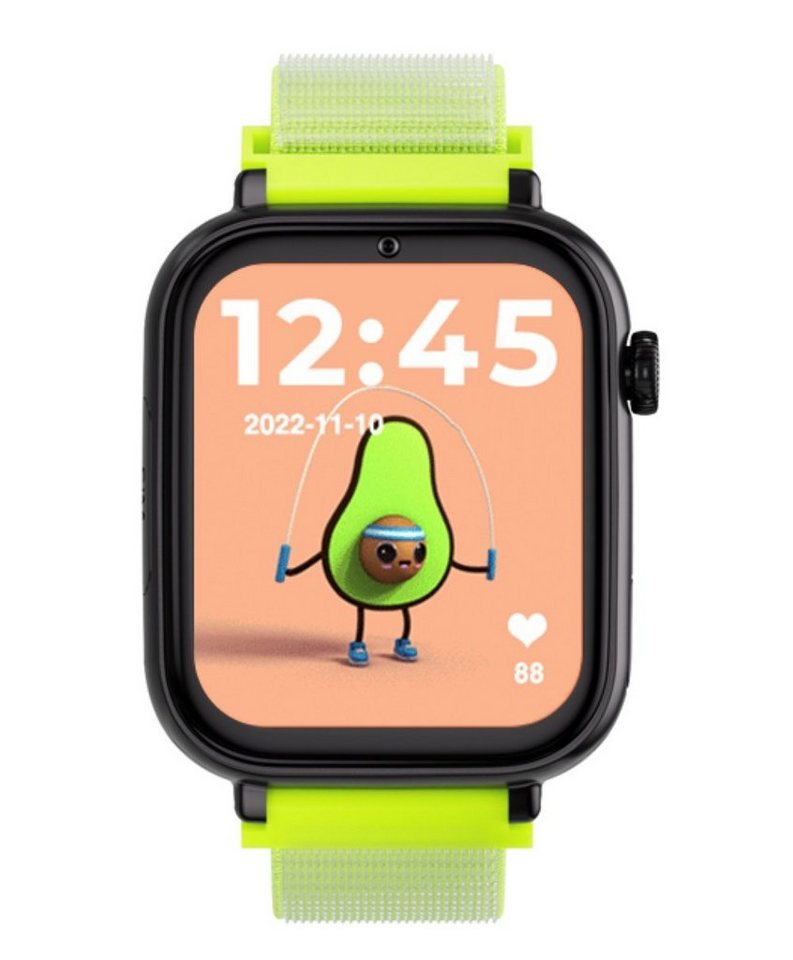 SaveFamily SaveWatch+ Smartwatch (4,7 cm/1,85 Zoll, Android 8.1), inkl. magnetisches Ladekabel, Kinder-Smartwatch, Kids Watch, wechselbares Armband, Face ID von SaveFamily