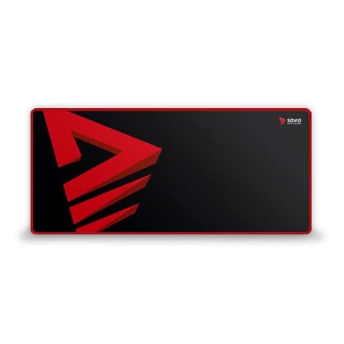 SAVIO Mauspad Gaming “Turbo Dynamic” - Gaming Mauspad mit Saum - Gaming Mousepad - Mouse Pad für Gamer - 700x300x3mm (L) von SAVIO