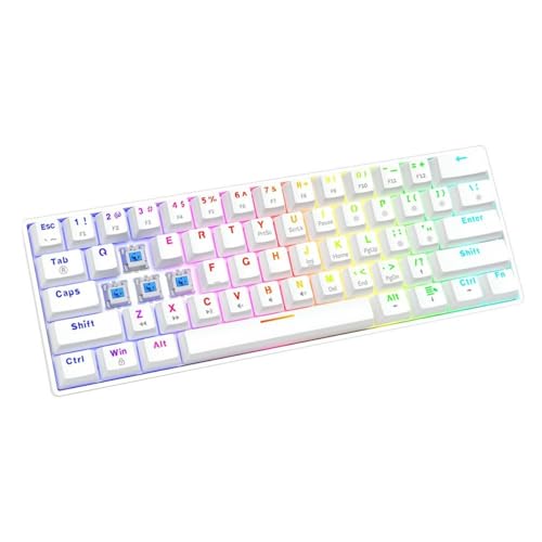 Savio Whiteout X2 Tastatur, Blau, Weiß, QWERTY US von SAVIO