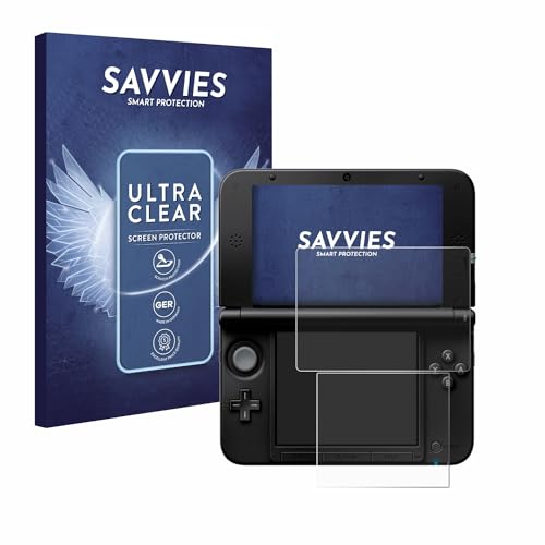Savvies 18 Stück Schutzfolie für Nintendo 3DS XL SPM7800 Displayschutz-Folie Ultra-Transparent von Savvies