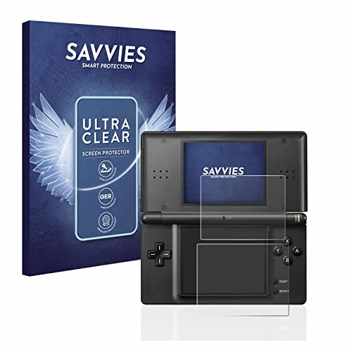 Savvies 18 Stück Schutzfolie für Nintendo DS LITE Displayschutz-Folie Ultra-Transparent von Savvies