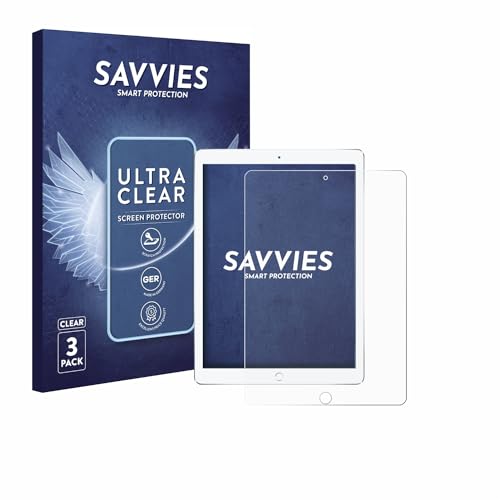 Savvies 3 Stück Schutzfolie für Apple iPad Pro 10.5" 2017 Displayschutz-Folie Ultra-Transparent von Savvies