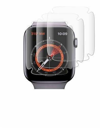 Savvies 4 Stück Full-Screen Schutzfolie für Apple Watch Series 5 (40 mm) Full-Cover Displayschutz-Folie [3D Curved, Transparent, Anti-Fingerabdruck] von Savvies