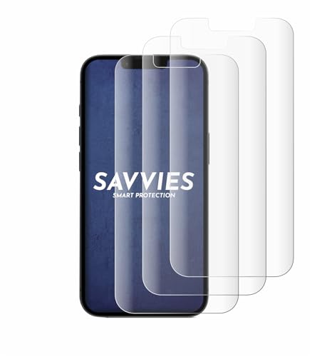 Savvies 4 Stück Full-Screen Schutzfolie für Apple iPhone 16e Full-Cover Displayschutz-Folie [3D Curved, Transparent, Anti-Fingerabdruck] von Savvies