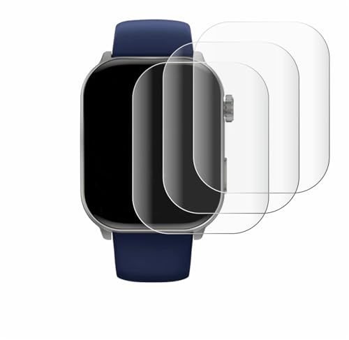 Savvies 4 Stück Full-Screen Schutzfolie für GARD PRO HEALTH SMARTWATCH 3 (41 mm) Full-Cover Displayschutz-Folie [3D Curved, Transparent] von Savvies