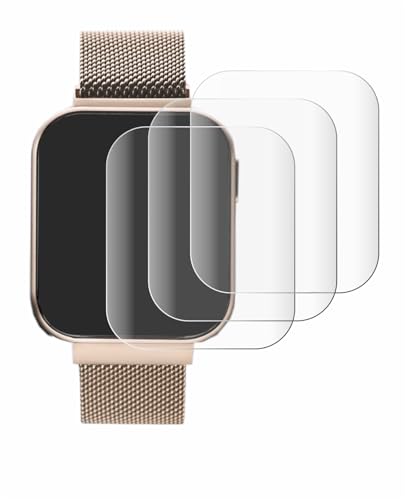 Savvies 4 Stück Full-Screen Schutzfolie für Liu Jo Smartwatch 1.4" Full-Cover Displayschutz-Folie [3D Curved, Transparent, Anti-Fingerabdruck] von Savvies