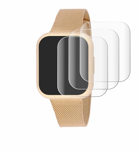 Savvies 4 Stück Full-Screen Schutzfolie für Liu Jo Smartwatch Voice Mini Full-Cover Displayschutz-Folie [3D Curved, Transparent, Anti-Fingerabdruck] von Savvies