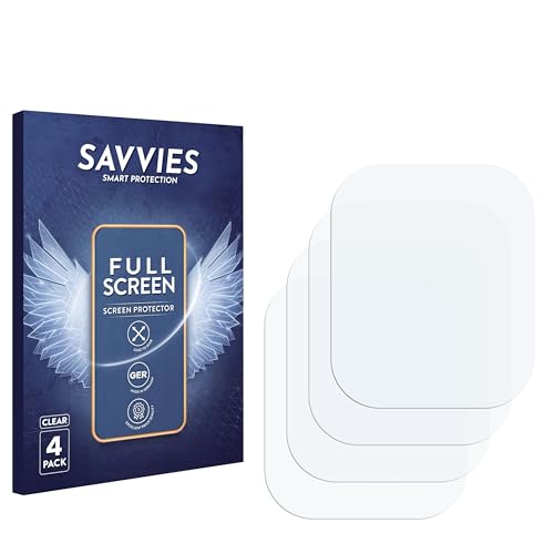 Savvies 4 Stück Full-Screen Schutzfolie für Reflex Active Series 44 Full-Cover Displayschutz-Folie [3D Curved, Transparent, Anti-Fingerabdruck] von Savvies