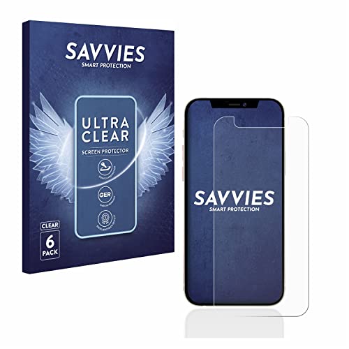 Savvies 6 Stück Schutzfolie für Apple iPhone 12 mini Displayschutz-Folie Ultra-Transparent Savvies 6 Stück Schutzfolie für Apple iPhone 12 mini Displayschutz-Folie Ultra-Transparent von Savvies