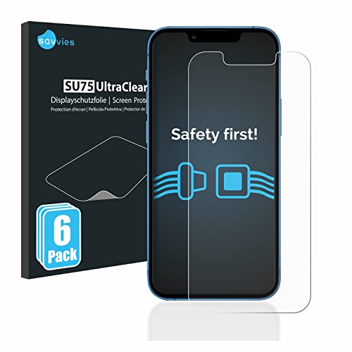 Savvies 6 Stück Schutzfolie für Apple iPhone 13 mini Displayschutz-Folie Ultra-Transparent Savvies 6 Stück Schutzfolie für Apple iPhone 13 mini Displayschutz-Folie Ultra-Transparent von Savvies