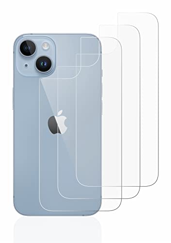 Savvies 6 Stück Schutzfolie für Apple iPhone 14 (Rückseite) Displayschutz-Folie Ultra-Transparent von Savvies