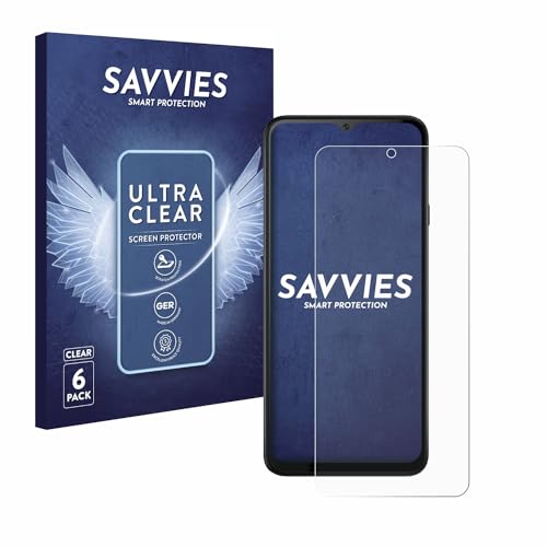 Savvies 6 Stück Schutzfolie für Cubot Note 50 Displayschutz-Folie Ultra-Transparent von Savvies