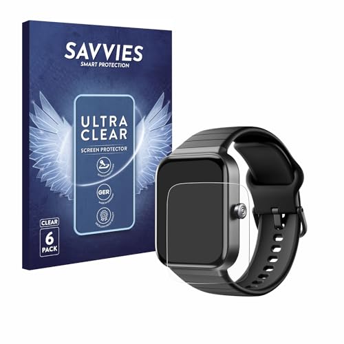 Savvies 6 Stück Schutzfolie für Fitpolo IDW15 / IDW19 1.8" Displayschutz-Folie Ultra-Transparent Savvies 6 Stück Schutzfolie für Fitpolo IDW15 / IDW19 1.8" Displayschutz-Folie Ultra-Transparent von Savvies