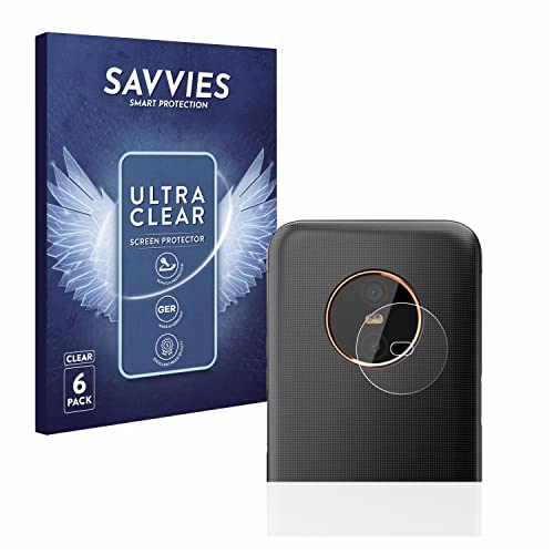 Savvies 6 Stück Schutzfolie für Gigaset GX6 (NUR Kameraschutz) Displayschutz-Folie Ultra-Transparent von Savvies