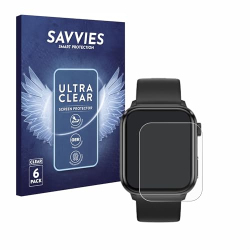 Savvies 6 Stück Schutzfolie für Ice-Watch ICE smart 2.0 1.96" Displayschutz-Folie Ultra-Transparent Savvies 6 Stück Schutzfolie für Ice-Watch ICE smart 2.0 1.96" Displayschutz-Folie Ultra-Transparent von Savvies