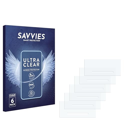 Savvies 6 Stück Schutzfolie für Mercedes-Benz CLK W209 2004-2010 Audio 20 CD MF2540 Displayschutz-Folie Ultra-Transparent von Savvies