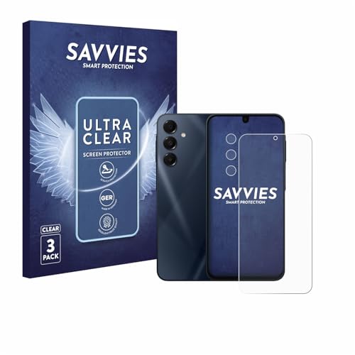 Savvies 6 Stück Schutzfolie für Samsung Galaxy A16 4G (Display+Kamera) Displayschutz-Folie Ultra-Transparent von Savvies