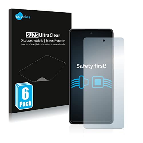 Savvies 6 Stück Schutzfolie für Samsung Galaxy A72 5G Displayschutz-Folie Ultra-Transparent Savvies 6 Stück Schutzfolie für Samsung Galaxy A72 5G Displayschutz-Folie Ultra-Transparent von Savvies
