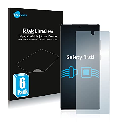 Savvies 6 Stück Schutzfolie für Samsung Galaxy Note 20 Displayschutz-Folie Ultra-Transparent Savvies 6 Stück Schutzfolie für Samsung Galaxy Note 20 Displayschutz-Folie Ultra-Transparent von Savvies