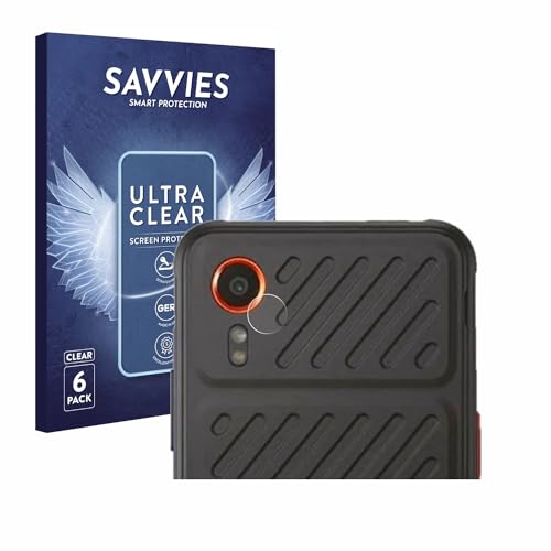 Savvies 6 Stück Schutzfolie für Samsung Galaxy XCover 7 (NUR Kameraschutz) Displayschutz-Folie Ultra-Transparent von Savvies