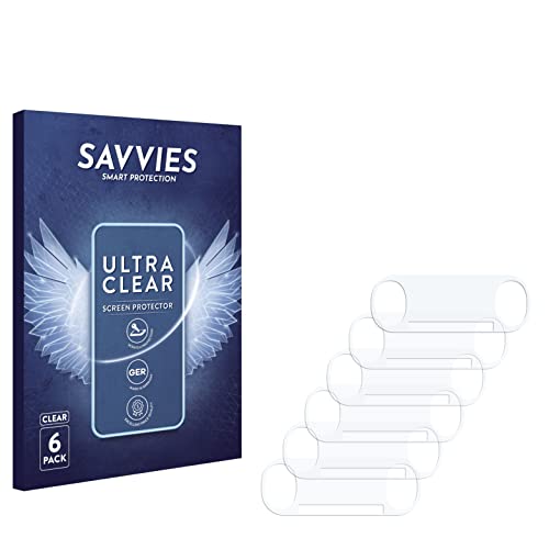 Savvies 6 Stück Schutzfolie für Sony Playstation PS Vita Slim (Rückseite) Displayschutz-Folie Ultra-Transparent von Savvies