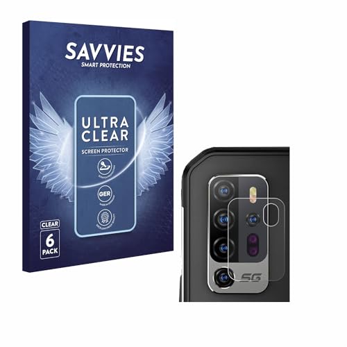 Savvies 6 Stück Schutzfolie für Ulefone Armor 11 5G (NUR Kameraschutz) Displayschutz-Folie Ultra-Transparent von Savvies