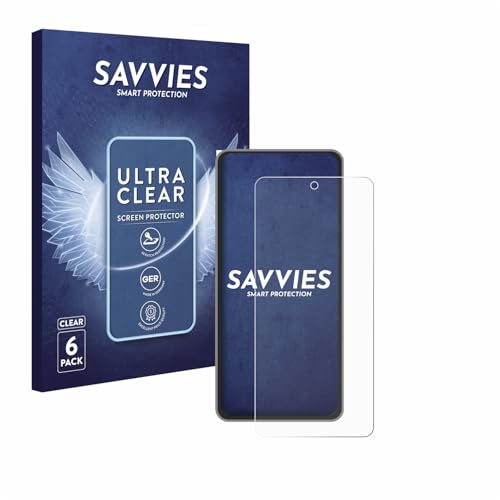 Savvies 6 Stück Schutzfolie für realme GT 7T Displayschutz-Folie Ultra-Transparent Savvies 6 Stück Schutzfolie für realme GT 7T Displayschutz-Folie Ultra-Transparent von Savvies
