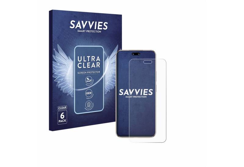 Savvies Displayschutzfolie Schutzfolie für Huawei Nova 14 Ultra, 6 Stück, Displayschutz Schutz Folie Klar Transparent von Savvies