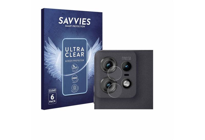 Savvies Displayschutzfolie Schutzfolie für Motorola Edge 50 Pro (NUR Kameraschutz), 6 Stück, 6 Stück, Displayschutz Schutz Folie Klar Transparent von Savvies