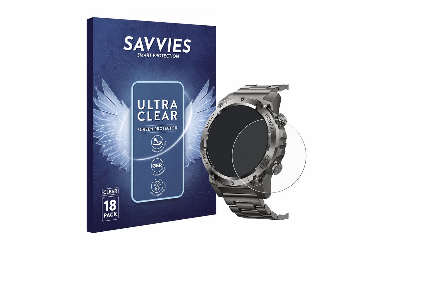 Savvies Displayschutzfolie Schutzfolie für Naixues 55G 1.46", 18 Stück, Displayschutz Schutz Folie Klar Transparent Savvies Displayschutzfolie Schutzfolie für Naixues 55G 1.46", 18 Stück, Displayschutz Schutz Folie Klar Transparent von Savvies
