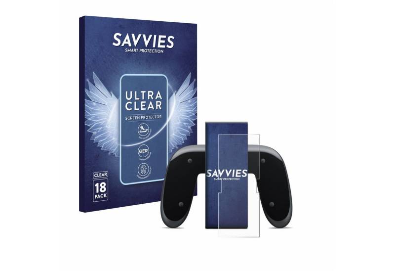 Savvies Displayschutzfolie Schutzfolie für Nintendo Switch 2 Joy-Con 2-Holder, 18 Stück, 18 Stück, Displayschutz Schutz Folie Klar Transparent von Savvies