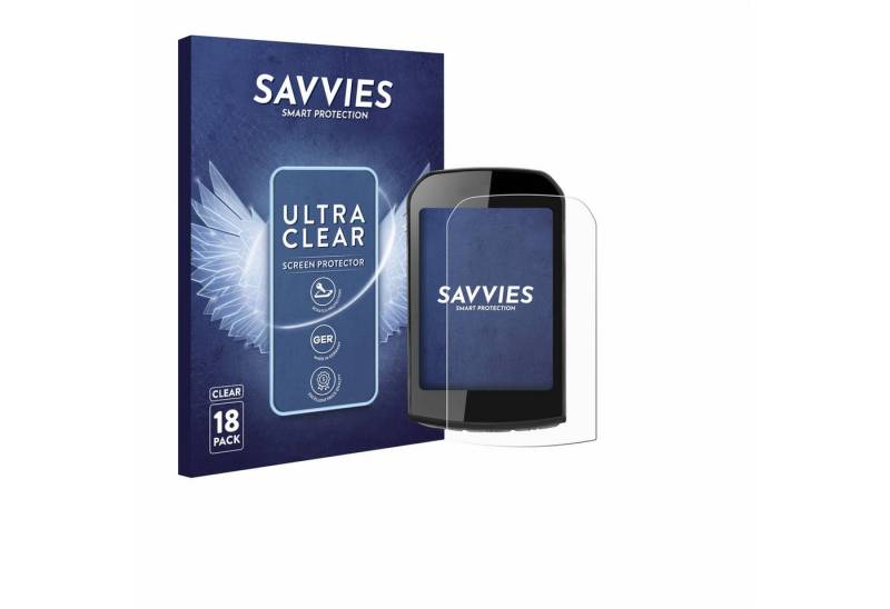 Savvies Displayschutzfolie Schutzfolie für ROCKBROS Bike Computer 2.9", 18 Stück, Displayschutz Schutz Folie Klar Transparent von Savvies
