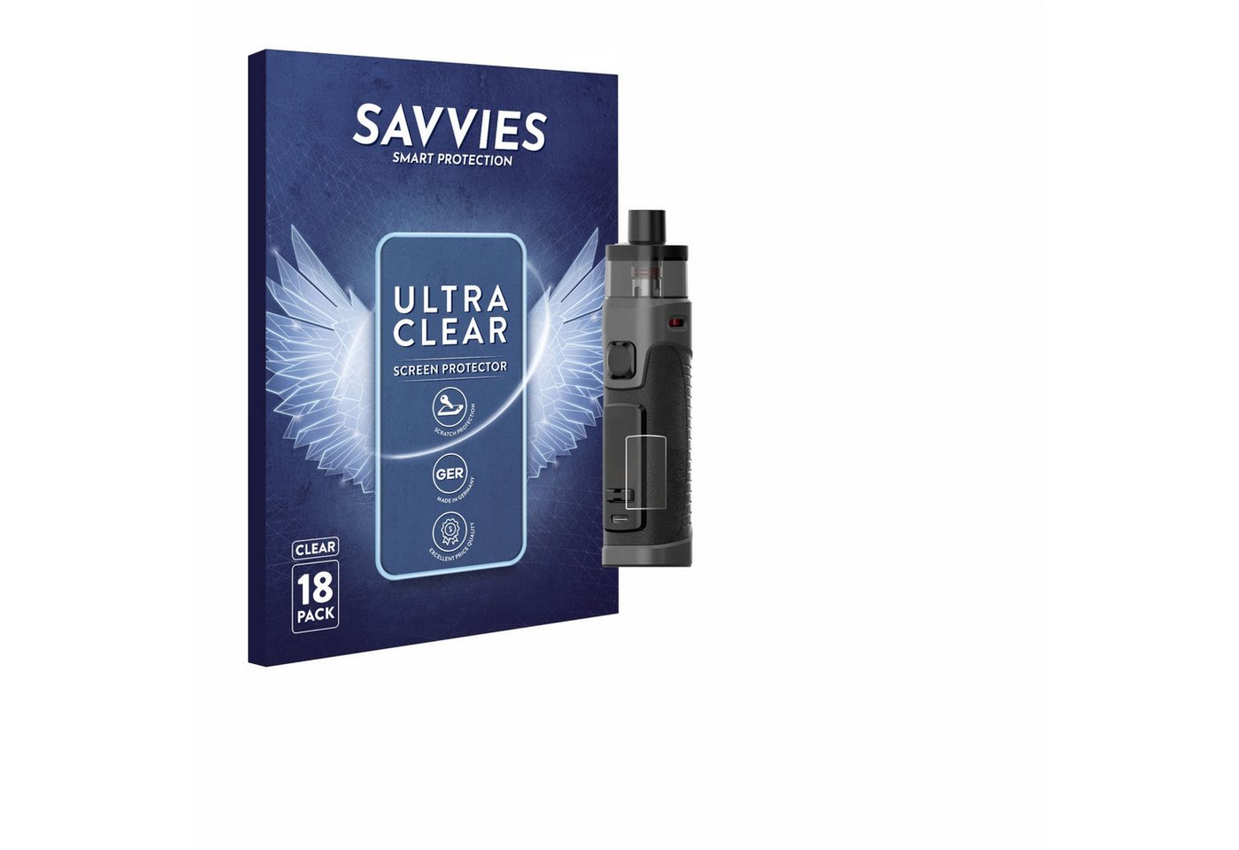 Savvies Displayschutzfolie Schutzfolie für Smok RPM 5 Pro, 18 Stück, 18 Stück, Displayschutz Schutz Folie Klar Transparent Savvies Displayschutzfolie Schutzfolie für Smok RPM 5 Pro, 18 Stück, 18 Stück, Displayschutz Schutz Folie Klar Transparent von Savvies